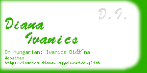 diana ivanics business card